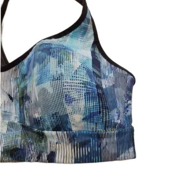 Lululemon Speed Up Sports Bra Sun Dazed Multi Blue Mesh Racerback 8 - Picture 7 of 15